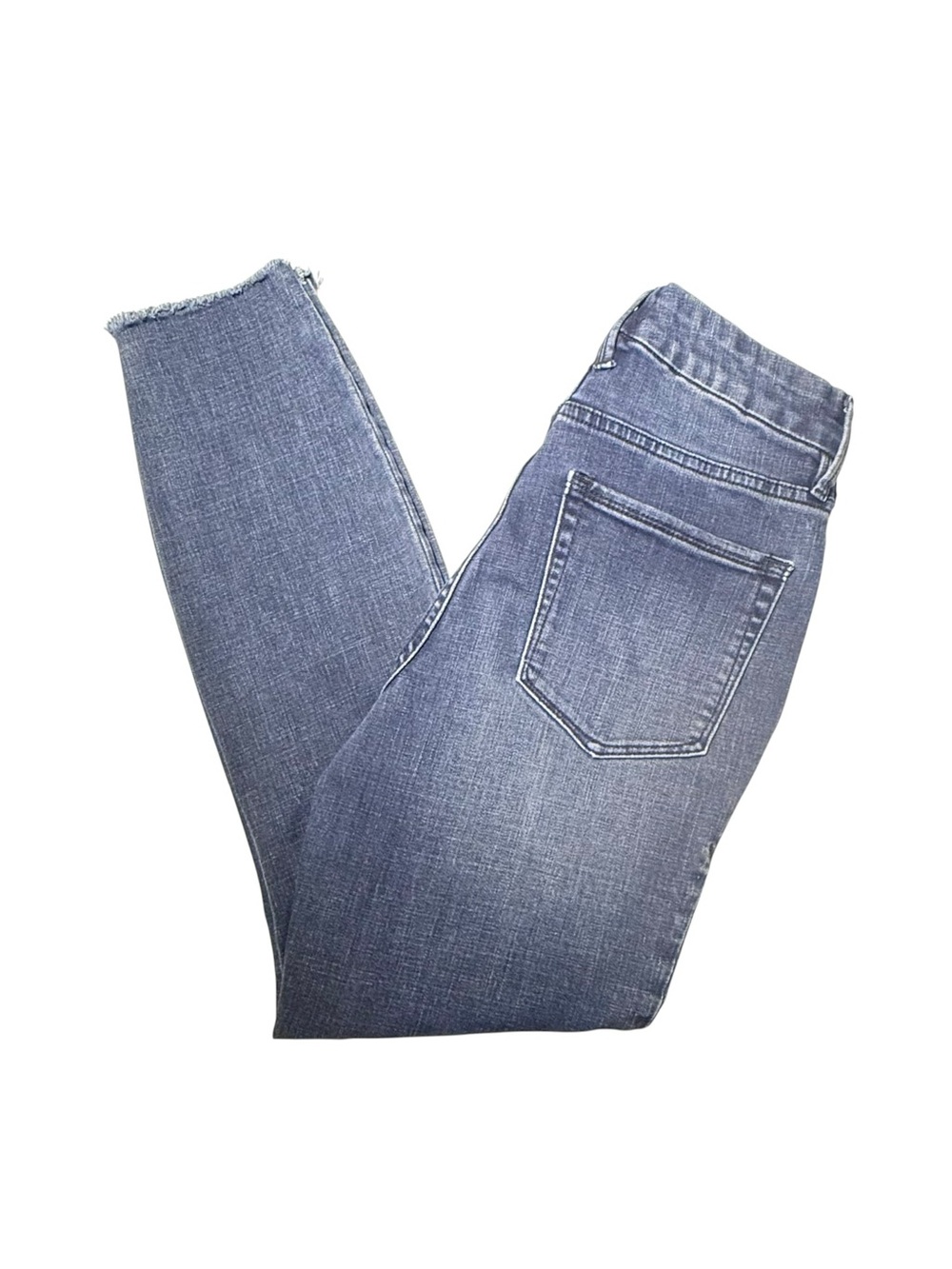 Good American Good Waist Cropped Raw Hem Stretch Denim Size 6/28